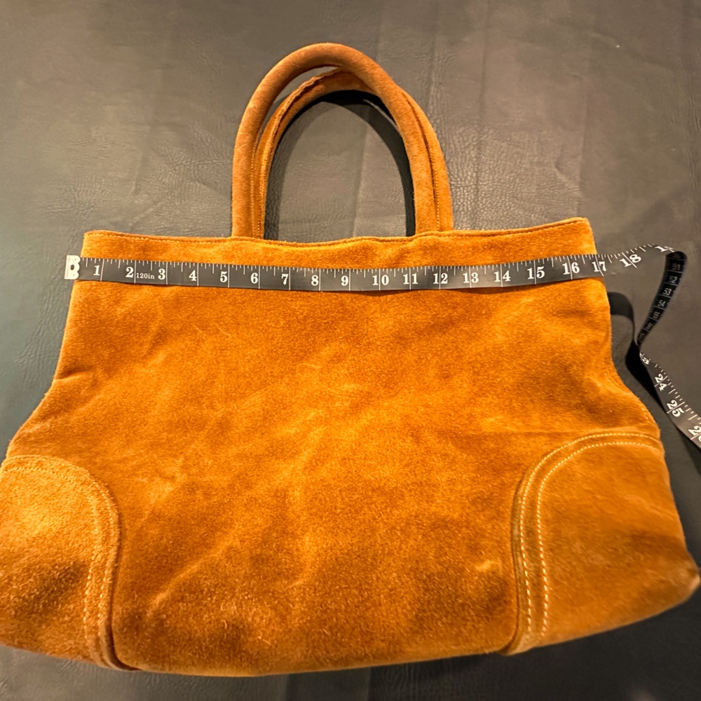 Buttery suede satchel